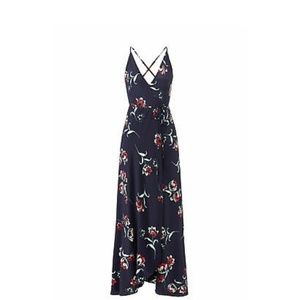 Yumi Kim Navy Rush Hour Wrap Maxi